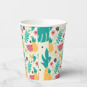 Gobelets En Papier Aiguille de pastèque de fruits tropicaux motif (Gauche)
