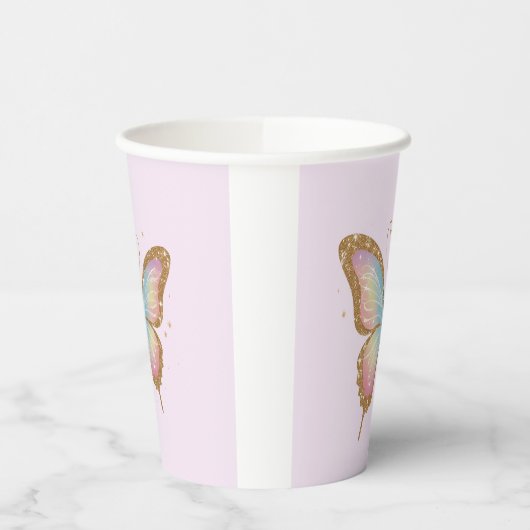 GOBELETS EN PAPIER AILES COLORÉES (Gauche)