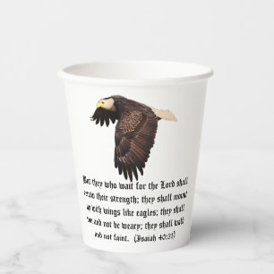 GOBELETS EN PAPIER AILES EN TANT QU'AIGLES