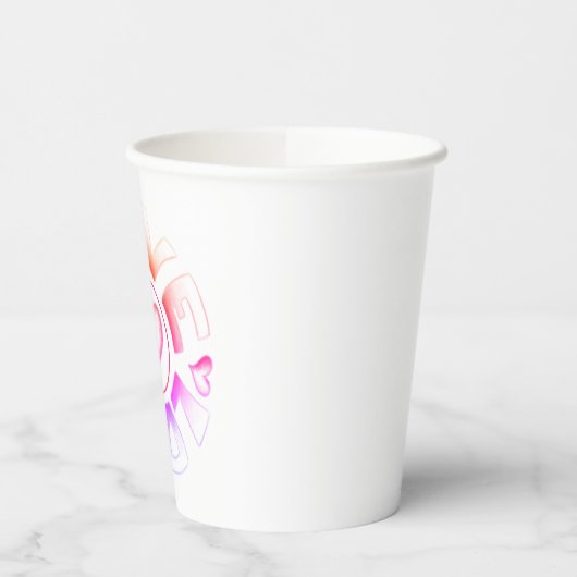 Gobelets En Papier Aimer Bright Paper Cups (Gauche)