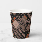 Gobelets En Papier Aimer les tasses de papier de poche de café (Verso)