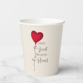 Gobelets En Papier Aimez le ballon Lord & Heart (Verso)