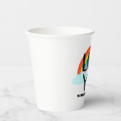 Gobelets En Papier Aimez-vous à l'arc-en-ciel et au retour (Recto)