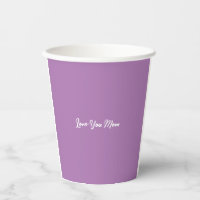 Aimez-vous Maman Mignonne Couleur Lilac élégante