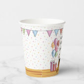 Gobelets En Papier Airedale Terrier Cute Dog Pastel Joyeux Anniversai (Droite)