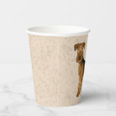 Gobelets En Papier Airedale Terrier mignon Dessin De Caricature Chien (Droite)