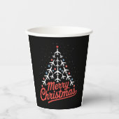 Gobelets En Papier Airplane Christmas Tree Pilot (Recto)