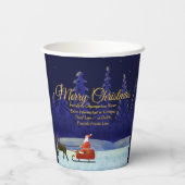 Gobelets En Papier Ajouter Famille / Organisation 20xx Nom Blue Père (Verso)