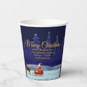 Gobelets En Papier Ajouter Famille / Organisation 20xx Nom Blue Père (Recto)