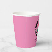 Gobelets En Papier Ajouter le site Web ou le nom commercial du logo d (Droite)