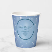 Gobelets En Papier Ajouter Nom de l'organisation familiale Bonne anné (Recto)