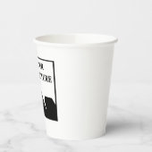 Gobelets En Papier Ajouter une image personnalisée Nom de l'entrepris (Gauche)