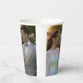 Gobelets En Papier Ajouter une Personnaliser photo Mariage (Gauche)