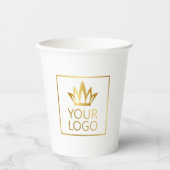 Gobelets En Papier Ajouter votre logo (Recto)