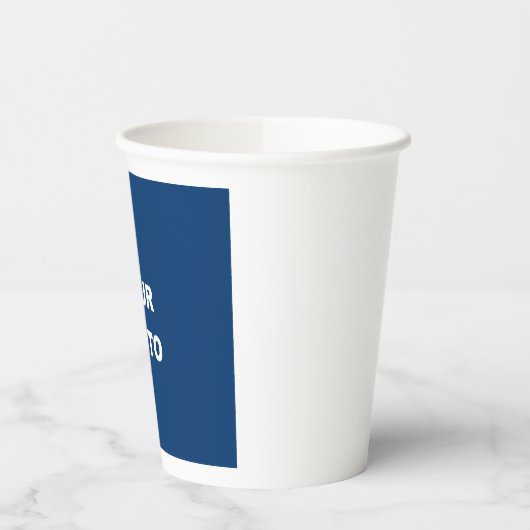 Gobelets En Papier Ajouter votre logo photo image (Gauche)