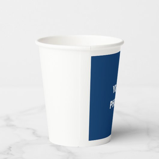 Gobelets En Papier Ajouter votre logo photo image (Droite)