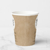 Gobelets En Papier Ajouter votre logo Promotion texte personnalisée R (Droite)