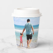 Gobelets En Papier Ajouter votre propre photo et/ou texte (Verso)