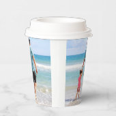 Gobelets En Papier Ajouter votre propre photo et/ou texte (Droite)