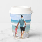 Gobelets En Papier Ajouter votre propre photo et/ou texte (Recto)