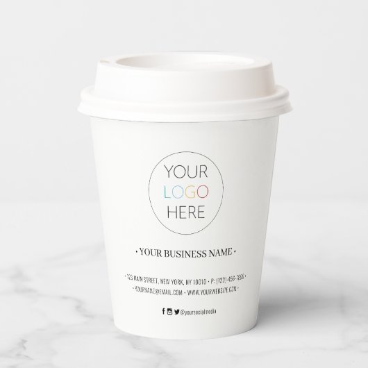 Gobelets En Papier Ajoutez vos tasses de papier Customisées dans le l (Verso)