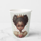 Gobelets En Papier "Ajuster pour une reine : Coupe de papier African (Verso)