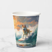 Gobelets En Papier Akita Beach Surf Peinture (Verso)