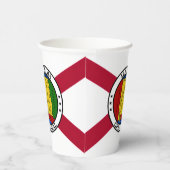 Gobelets En Papier Alabamian Flag & Seal, Flag of Alabama (Droite)