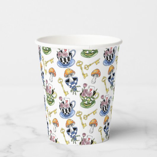 Gobelets En Papier Alice au pays des merveilles Motif (Droite)