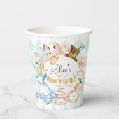 Gobelets En Papier Alice Wonderland fêté de thé de haine (Recto)