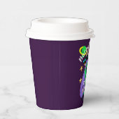 Gobelets En Papier Alien de l'espace extra-atmosphérique mignon thème (Droite)