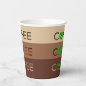Gobelets En Papier Alimentation café (verte) (Gauche)