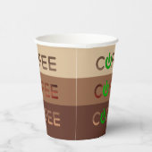 Gobelets En Papier Alimentation café (verte) (Droite)