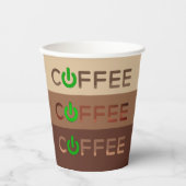 Gobelets En Papier Alimentation café (verte) (Recto)