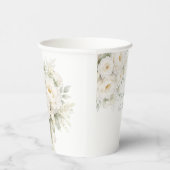 Gobelets En Papier All White Floral Wedding (Droite)