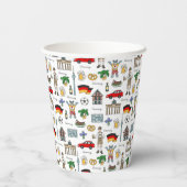 Gobelets En Papier Allemagne | Motif de symboles (Verso)