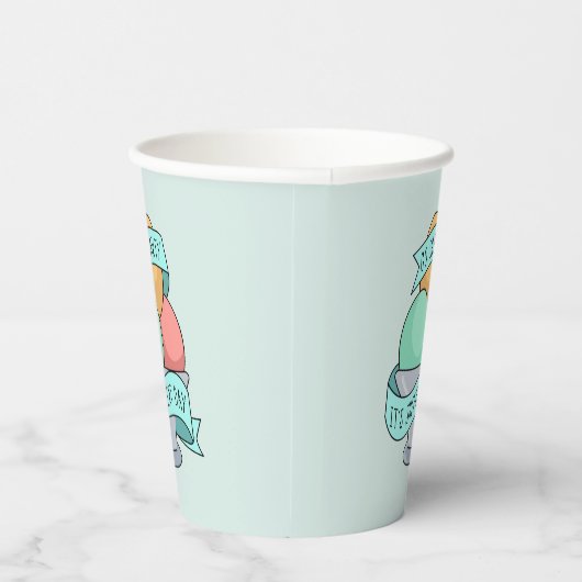 Gobelets En Papier Allez Shawty, c'est Sherbert Day | Anniversaire (Droite)