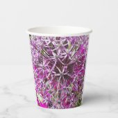 Gobelets En Papier Allium & Fleurs d'été (Verso)