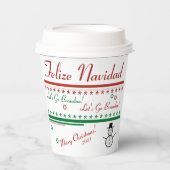 Gobelets En Papier Allons à Brandon Noël (Recto)