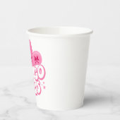 Gobelets En Papier Allons-y Filles, Voyage Filles, Retro Graphic (Gauche)