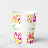 Gobelets En Papier Aloha Cute Hawaiian Kids 1er anniversaire fête (Droite)