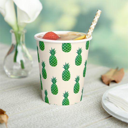 Gobelets En Papier Aloha Pineapple (Insitu)