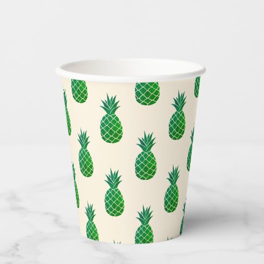 Gobelets En Papier Aloha Pineapple (Recto)