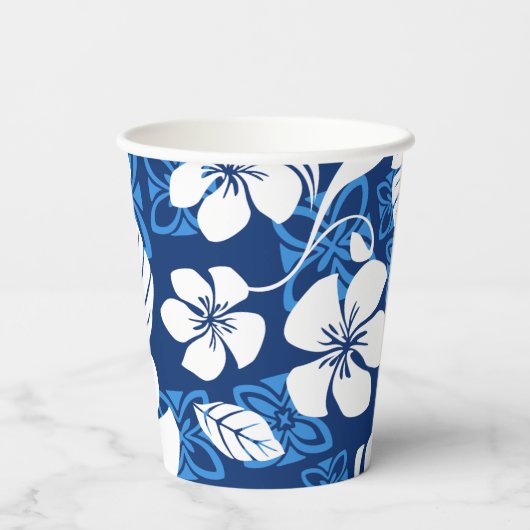 GOBELETS EN PAPIER ALOHA VENDREDI (BLEU) (Verso)