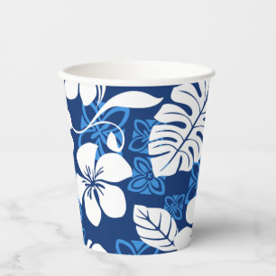 GOBELETS EN PAPIER ALOHA VENDREDI (BLEU)