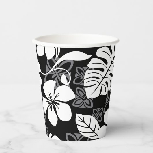 GOBELETS EN PAPIER ALOHA VENDREDI (NOIR) (Recto)