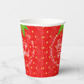Gobelets En Papier Alors Berry Sweet Strawberry Anniversaire (Droite)