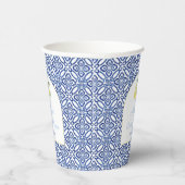 Gobelets En Papier Amalfi Lemons Arch Forme Carreaux Bleus Fête des m (Droite)