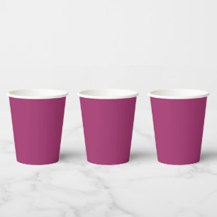 Gobelets En Papier Amarant (M&P) (couleur solide)