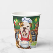 Gobelets En Papier American Bulldog Holiday Baking : Noël festif (Recto)